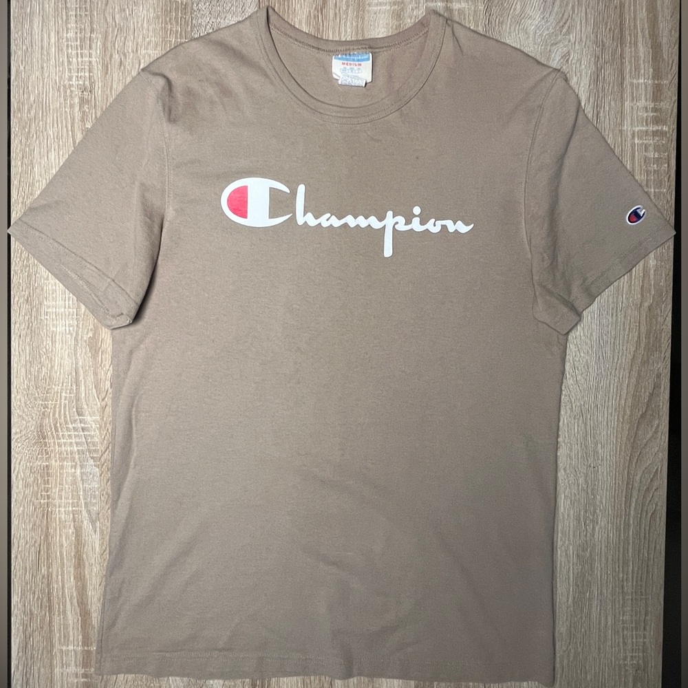 Brown-Tan Champion Modern Brand TShirt